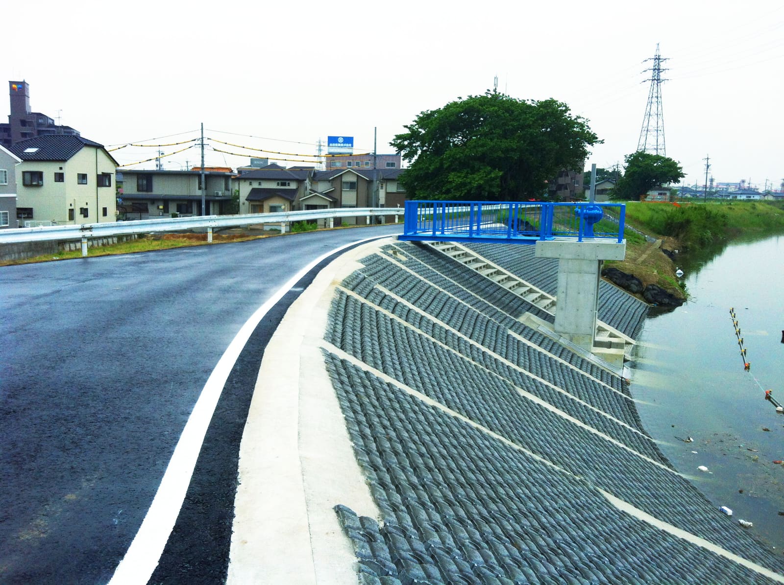 緊急防災対策河川工事五条川